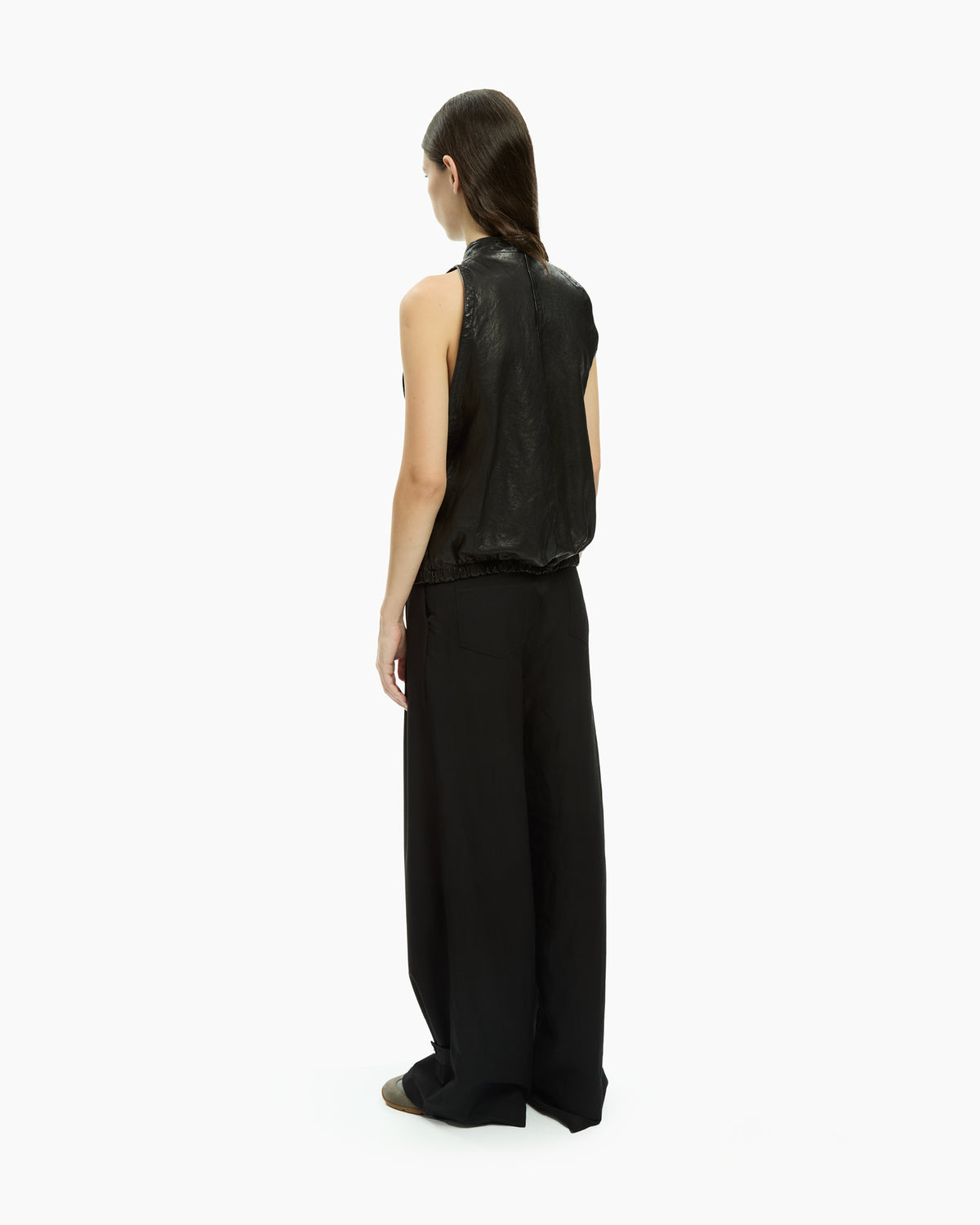 MLO Gilet smanicato con zip  NERO