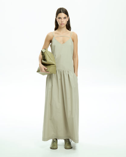 MLO Abito lungo con cut-out GRIGIO