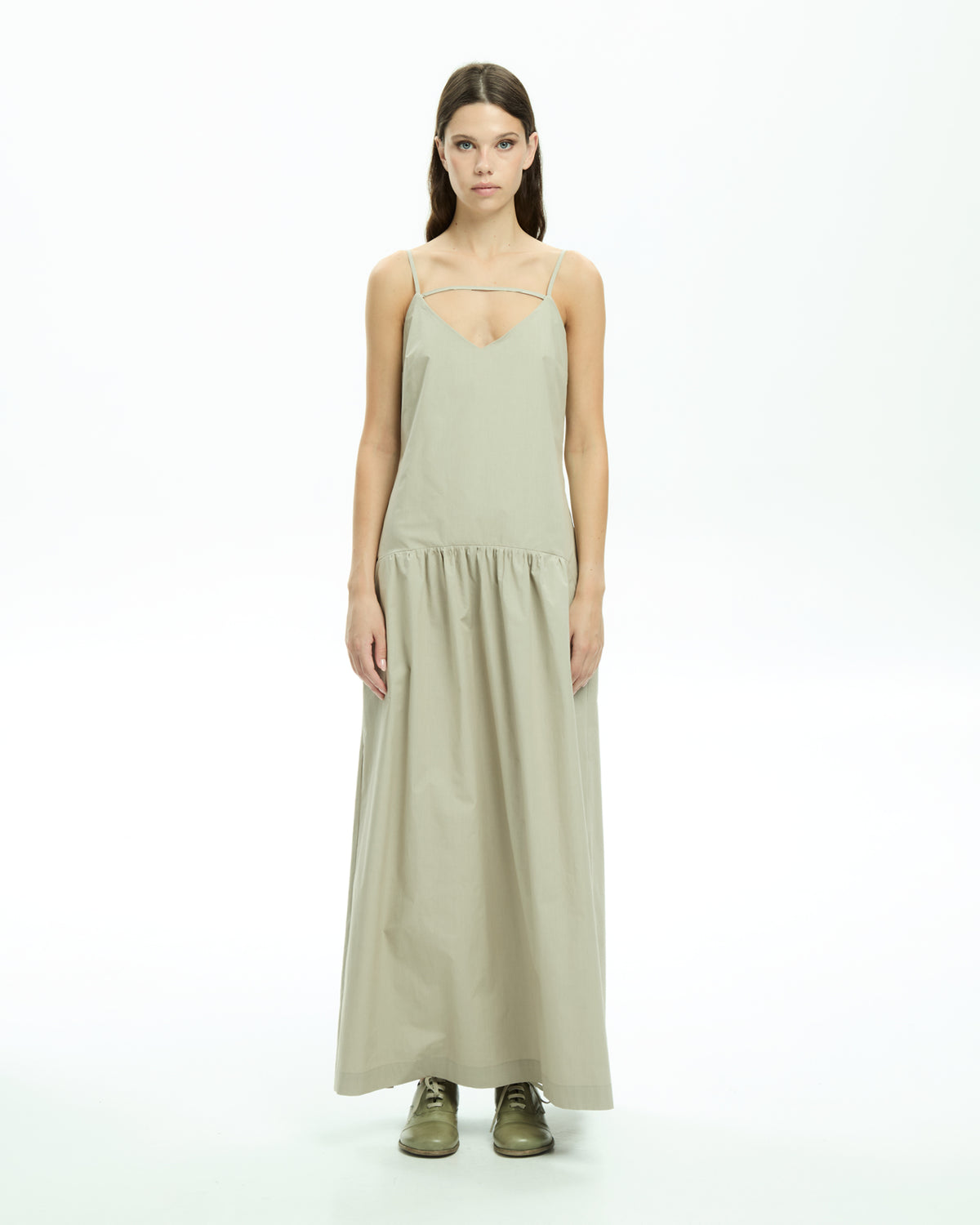 MLO Abito lungo con cut-out GRIGIO