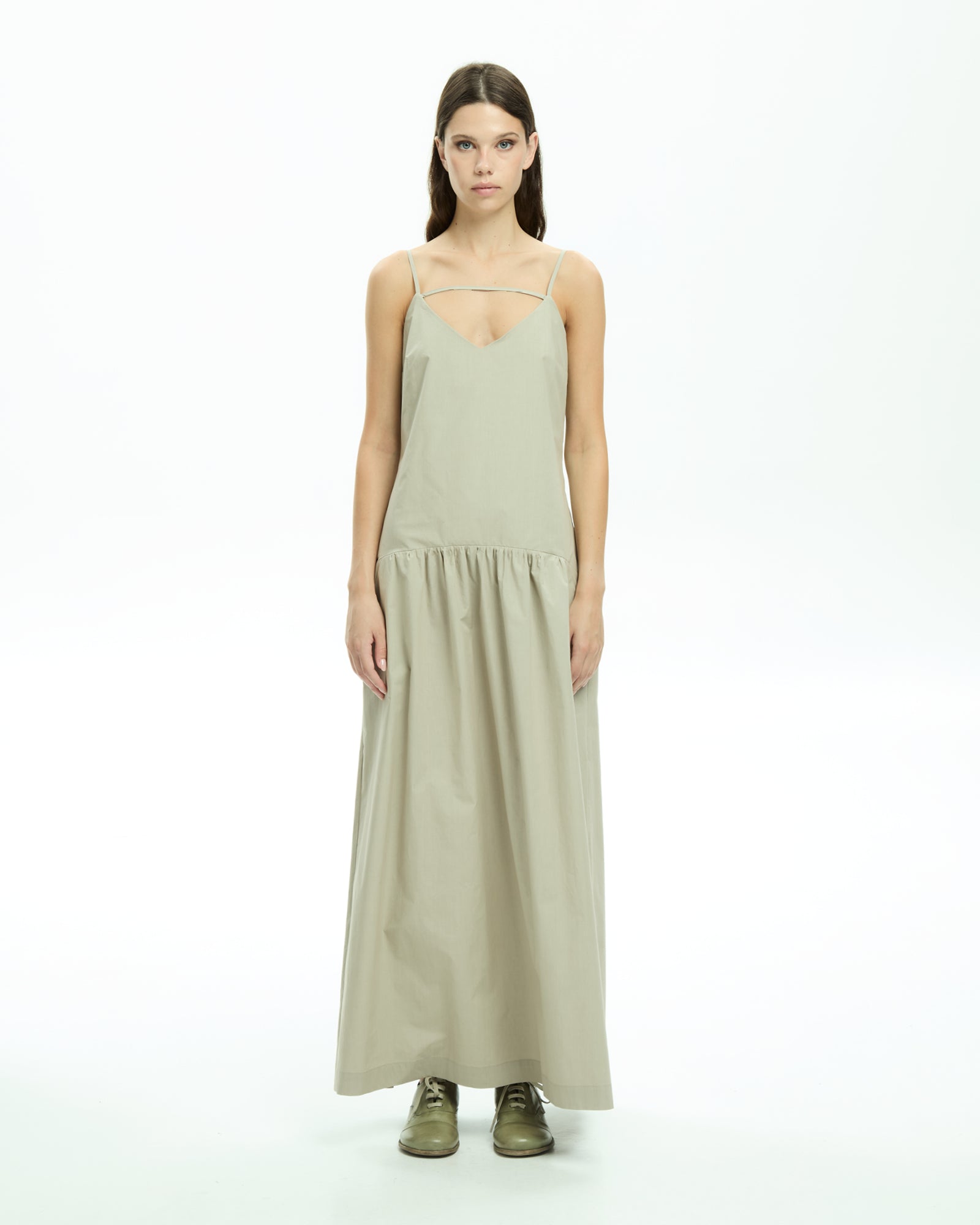MLO Abito lungo con cut-out GRIGIO