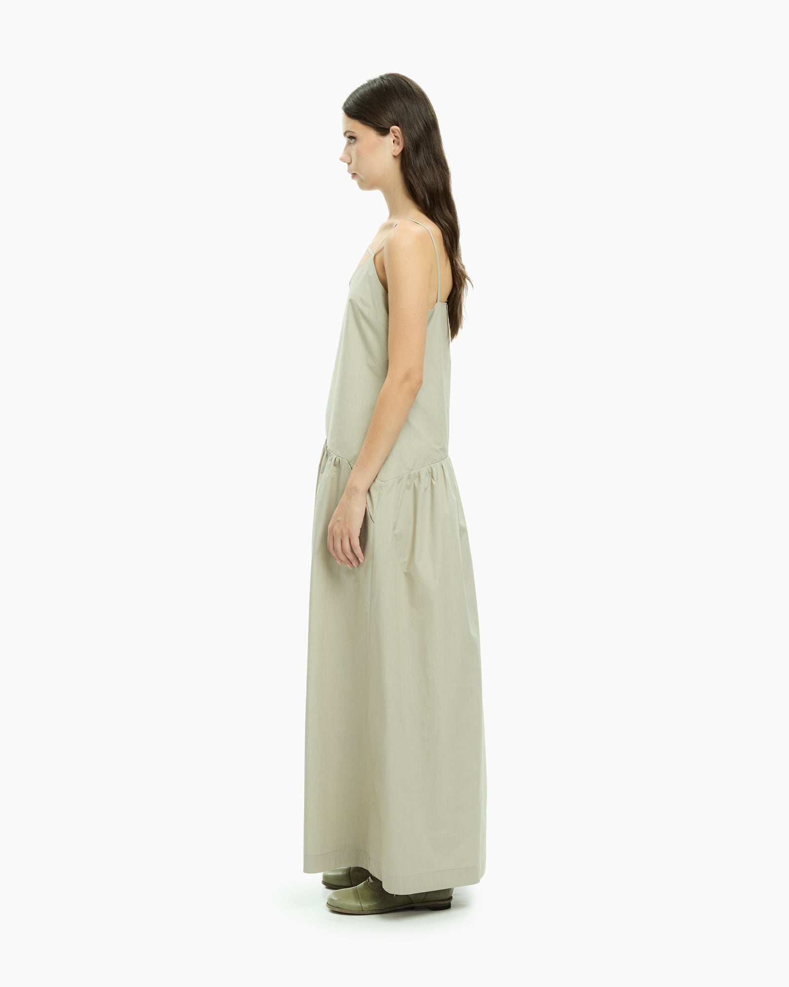 MLO Abito lungo con cut-out GRIGIO