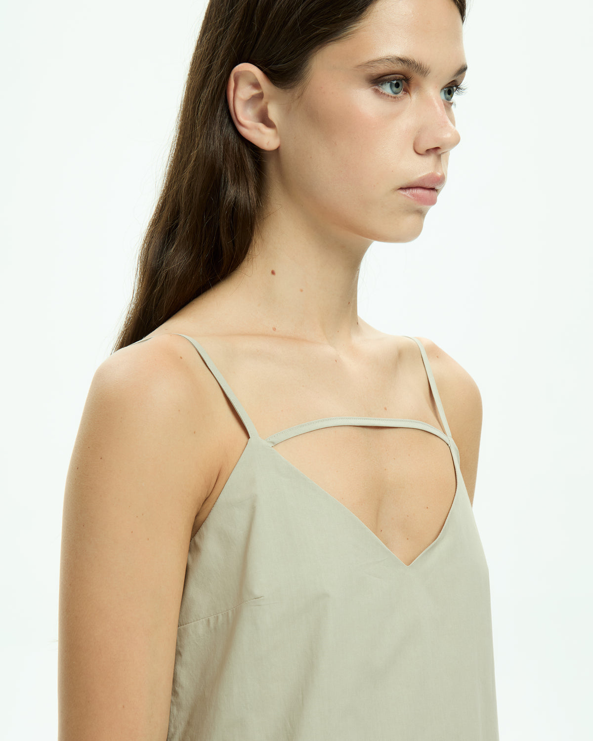 MLO Abito lungo con cut-out GRIGIO