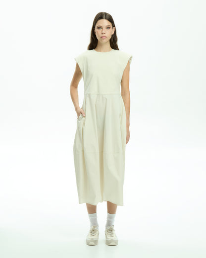 MLO Abito midi BEIGE