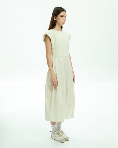 MLO Abito midi BEIGE