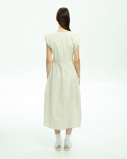 MLO Abito midi BEIGE
