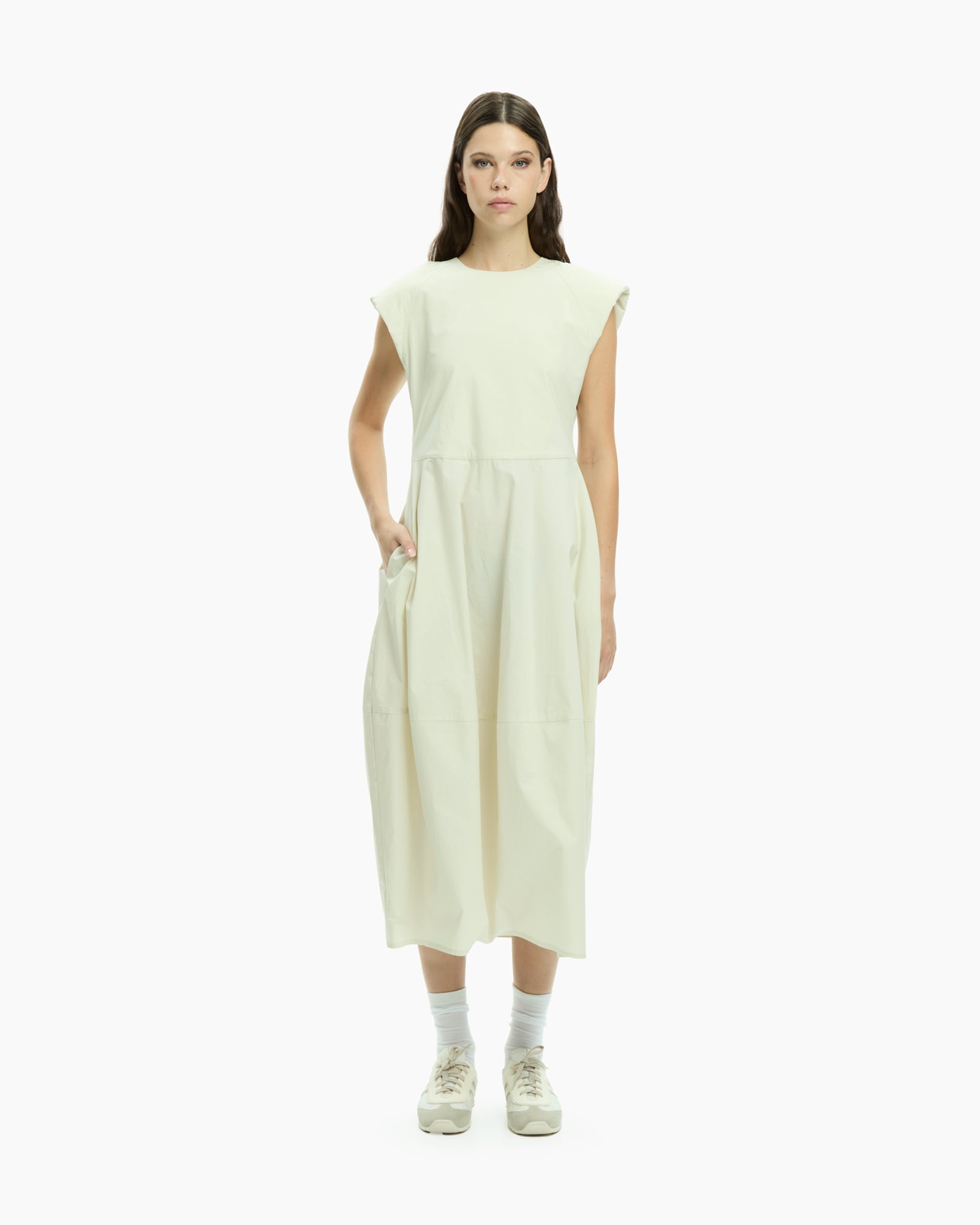MLO Abito midi BEIGE