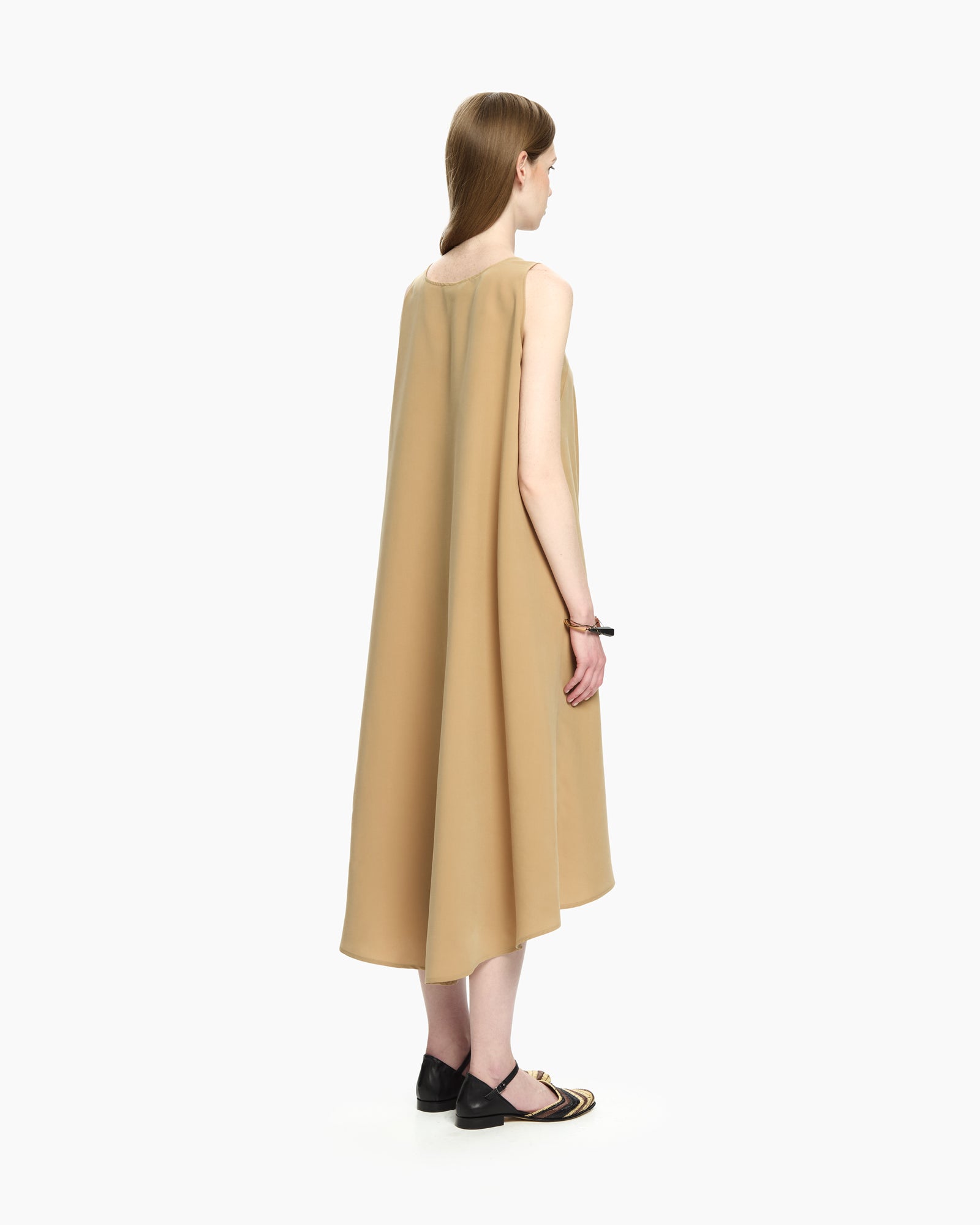 MLO Abito lungo smanicato  BEIGE