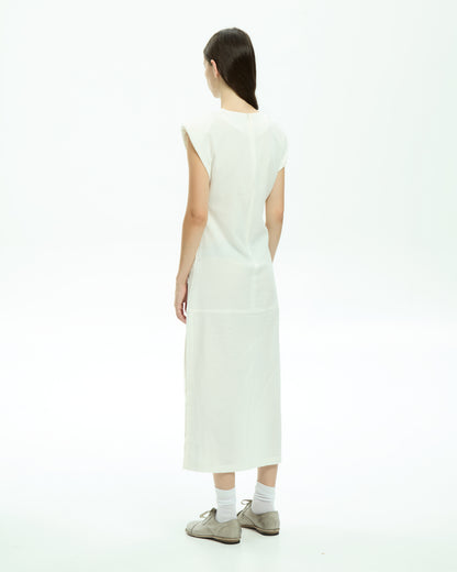 MLO Abito midi BIANCO