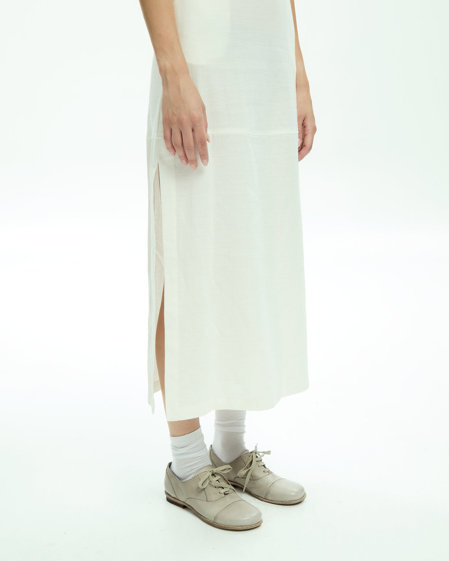MLO Abito midi BIANCO