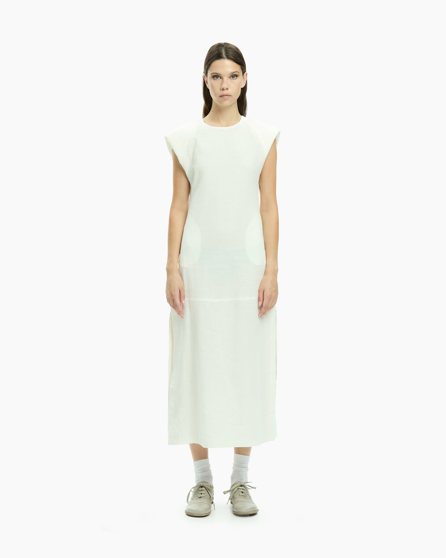 MLO Abito midi BIANCO