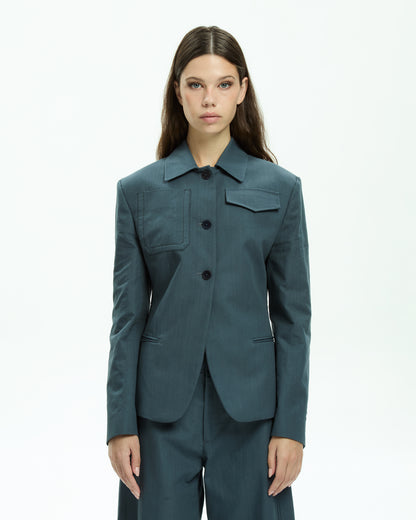 MLO Giacca sartoriale CELESTE