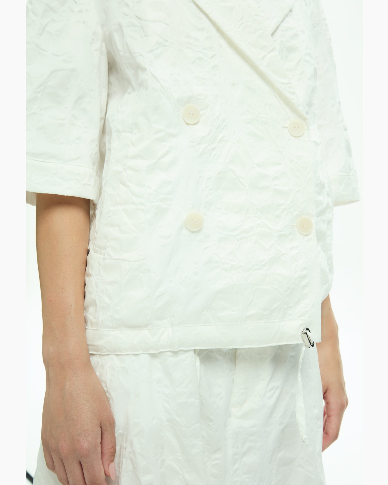 MLO Giacca con maniche corte BIANCO