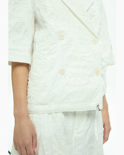 MLO Giacca con maniche corte BIANCO