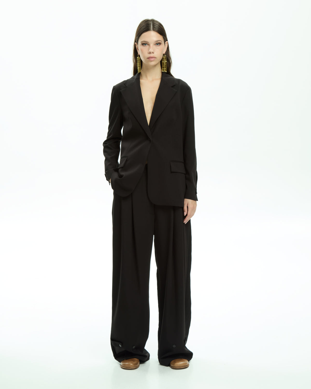 MLO Giacca con collo revers NERO