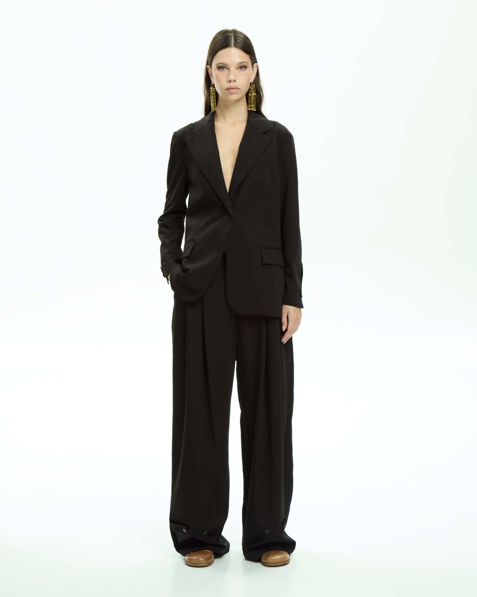 MLO Giacca con collo revers NERO
