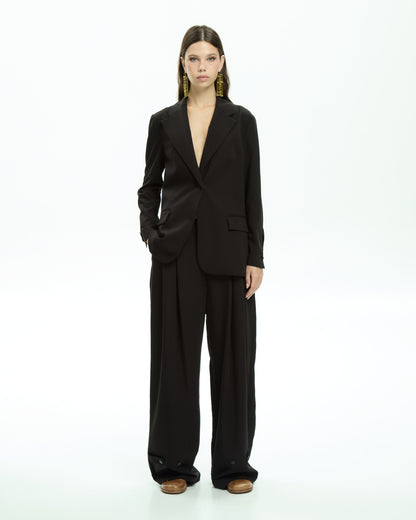 MLO Giacca con collo revers NERO
