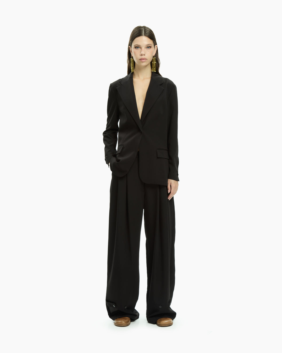 MLO Giacca con collo revers NERO