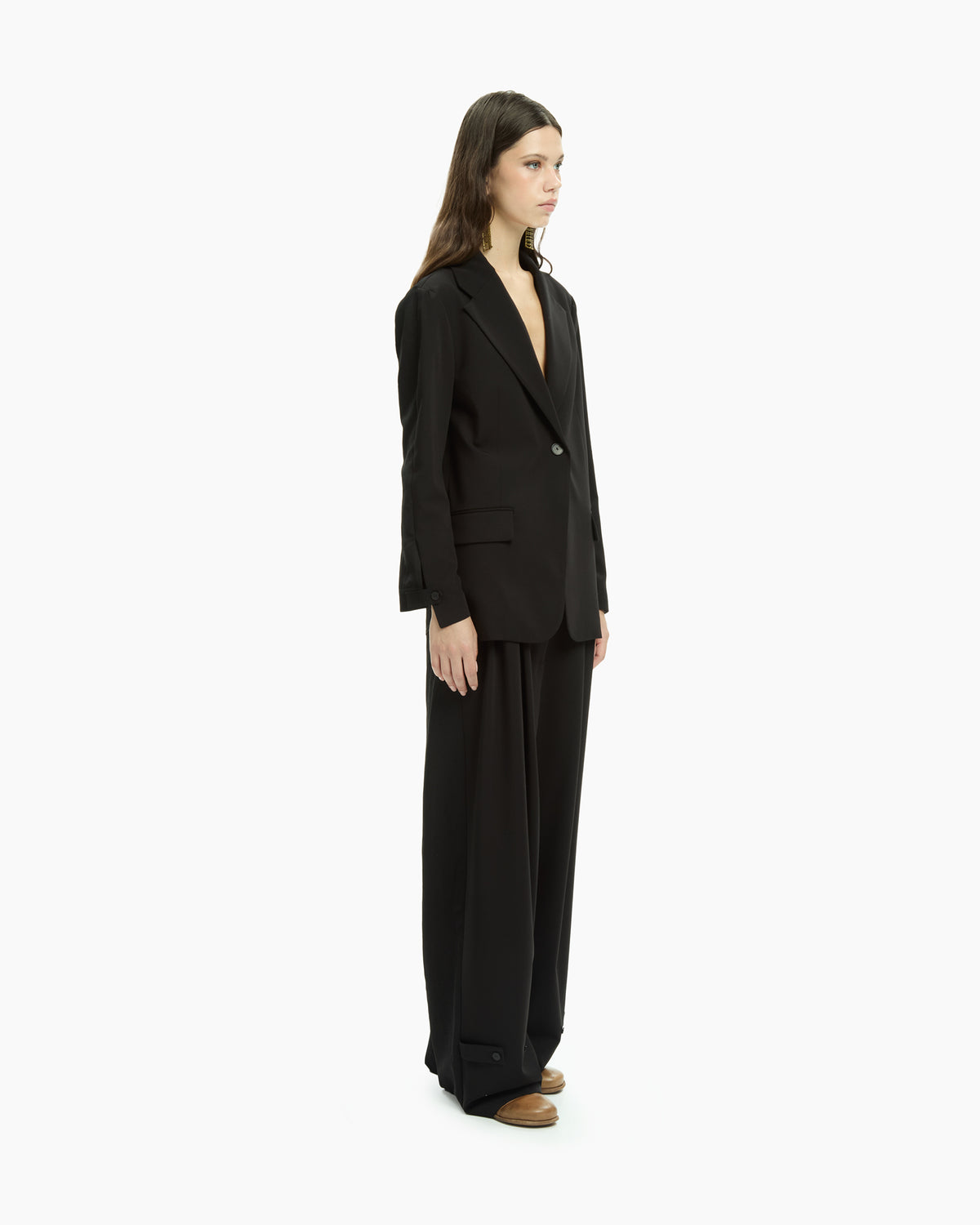 MLO Giacca con collo revers NERO
