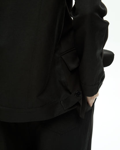 MLO Giacca con collo revers NERO