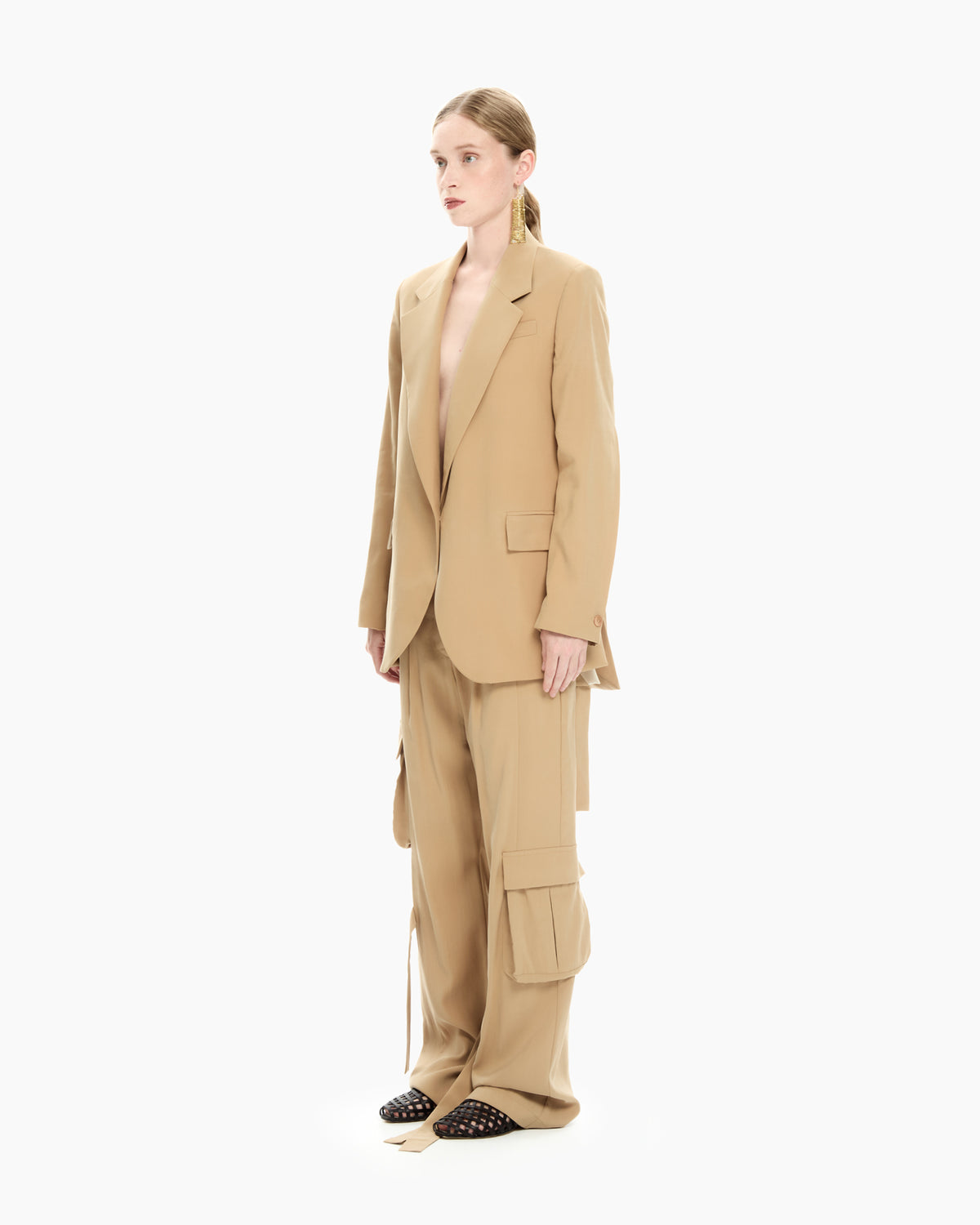 MLO Giacca oversize BEIGE