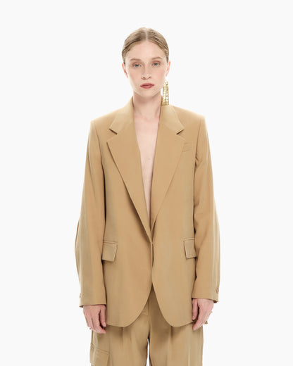 MLO Giacca oversize BEIGE