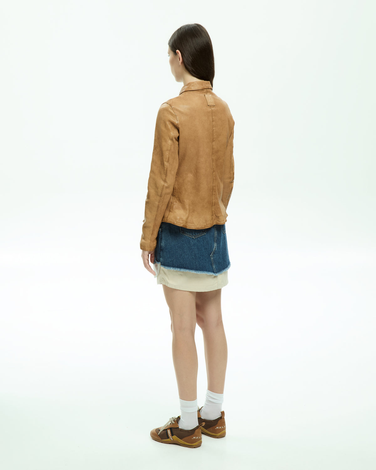 MLO Giacca in pelle BEIGE