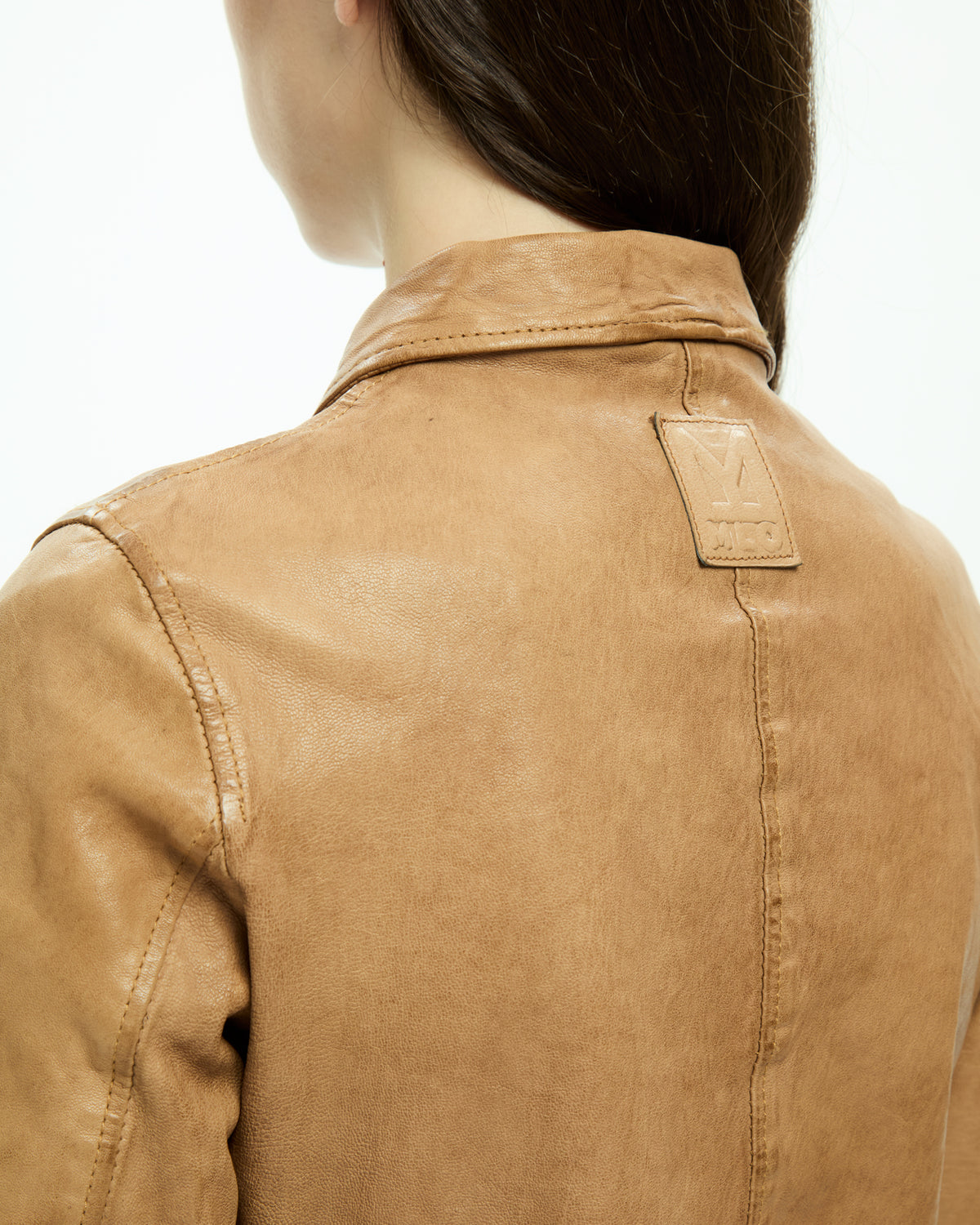 MLO Giacca in pelle BEIGE