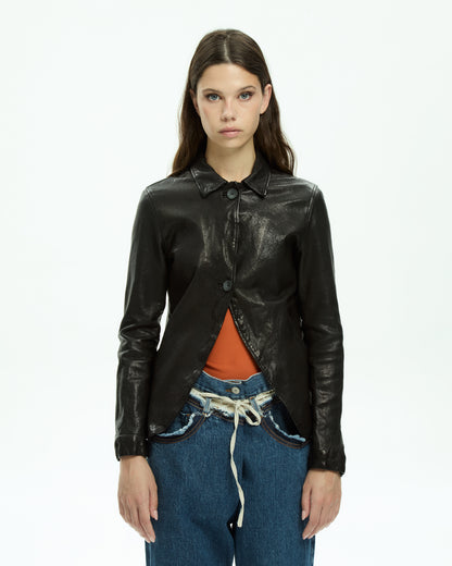 MLO Giacca in pelle NERO