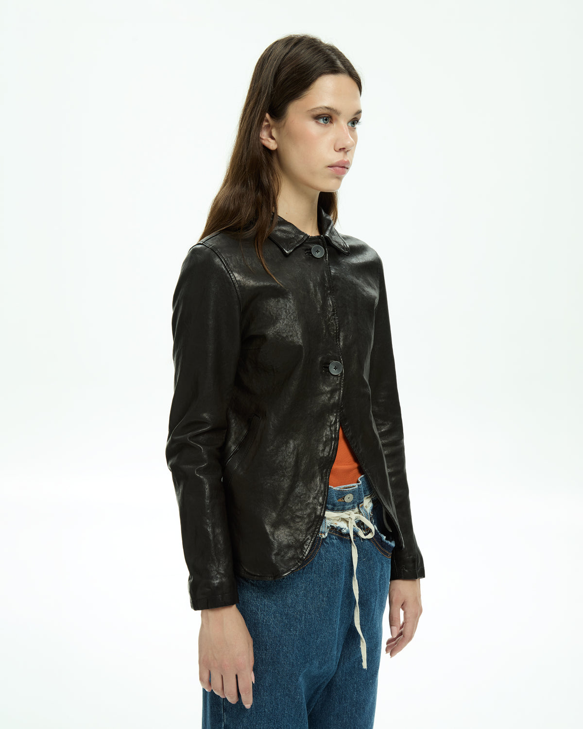 MLO Giacca in pelle NERO