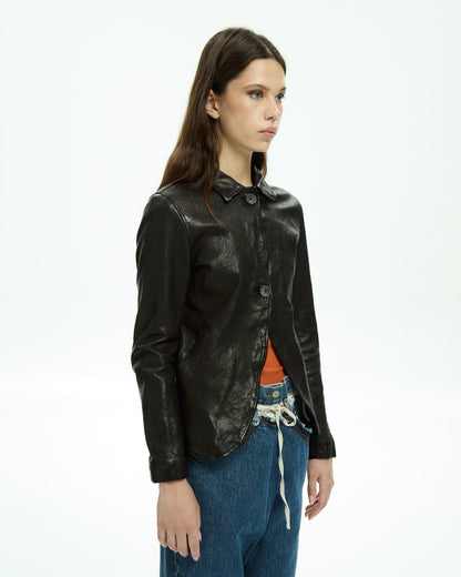 MLO Giacca in pelle NERO
