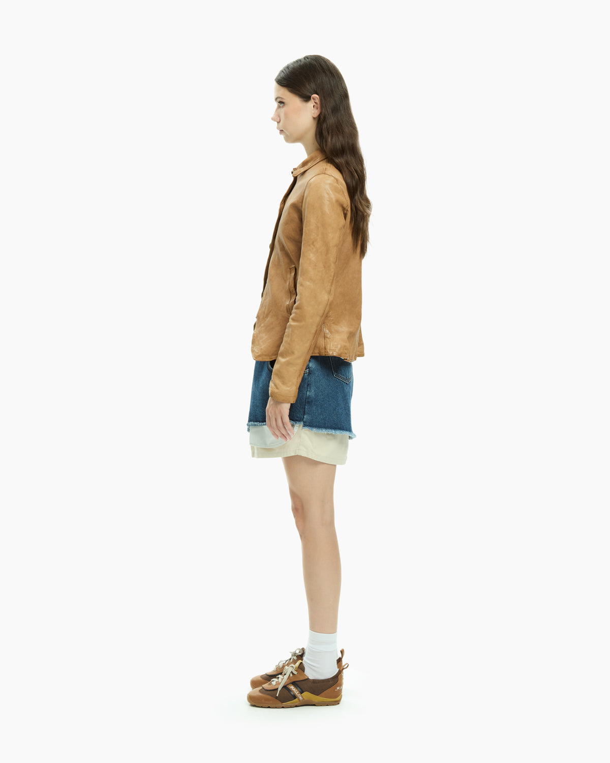 MLO Giacca in pelle BEIGE