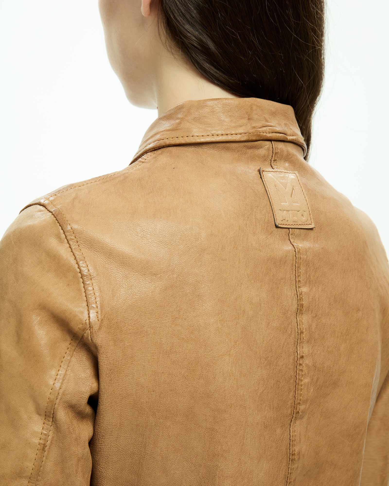 MLO Giacca in pelle BEIGE