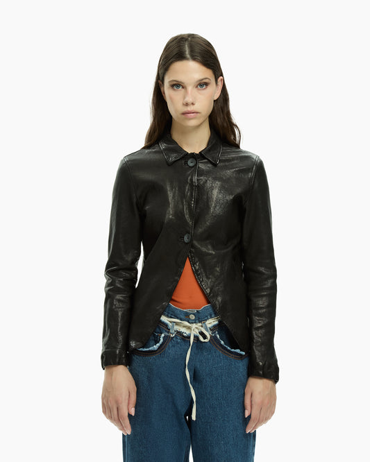 MLO Giacca in pelle NERO