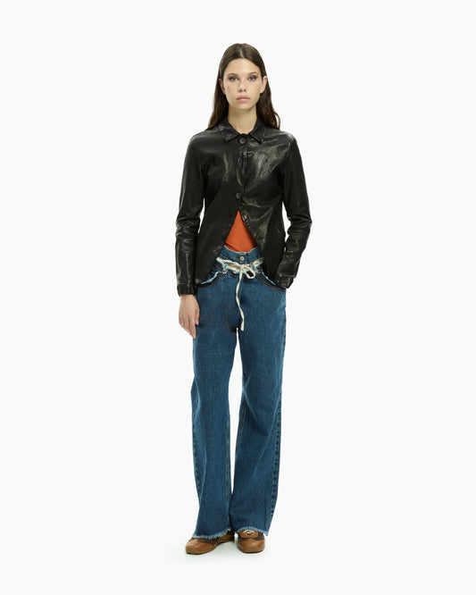 MLO Giacca in pelle NERO