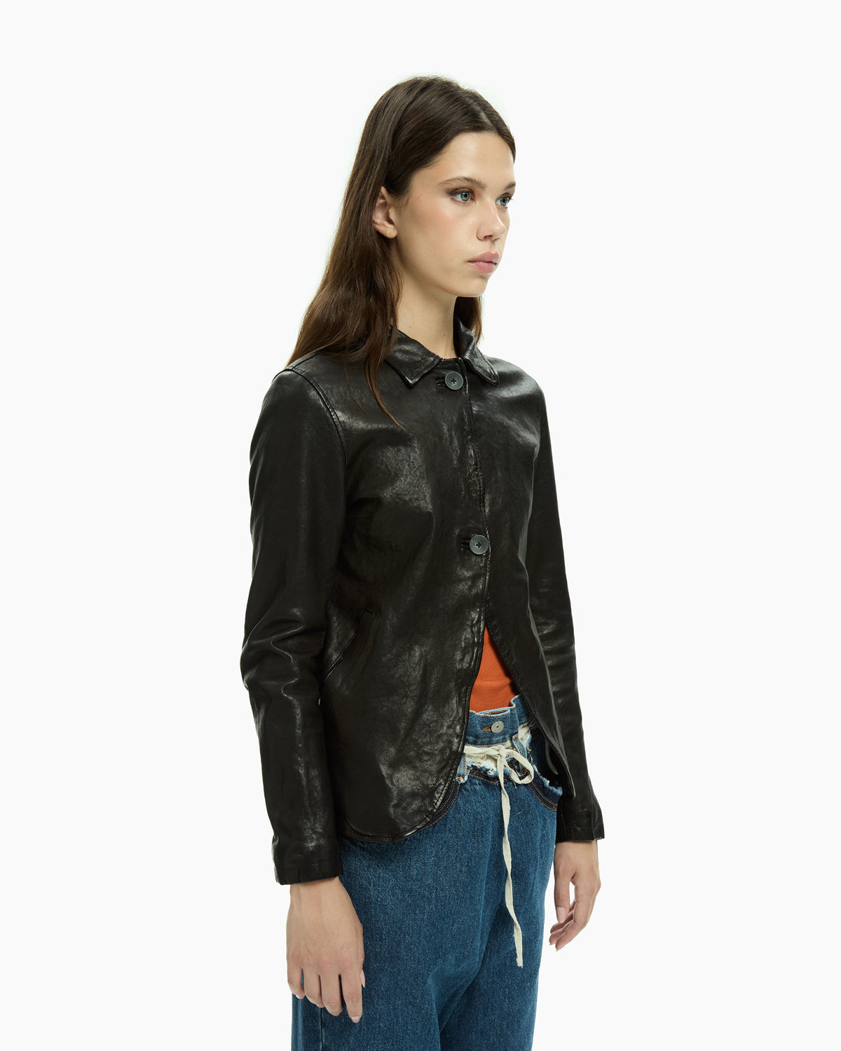 MLO Giacca in pelle NERO