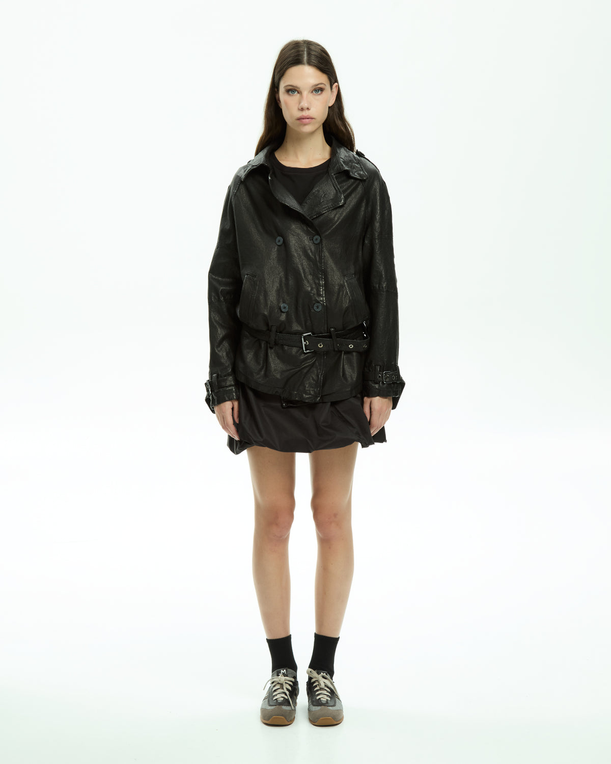 MLO Giacca in pelle NERO