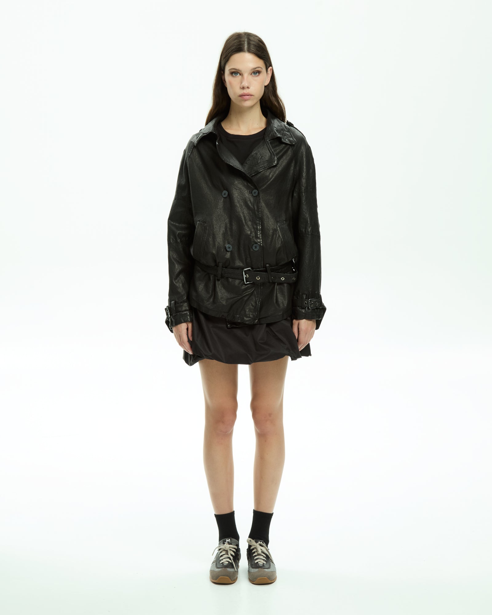 MLO Giacca in pelle NERO