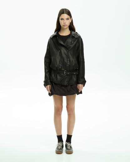 MLO Giacca in pelle NERO