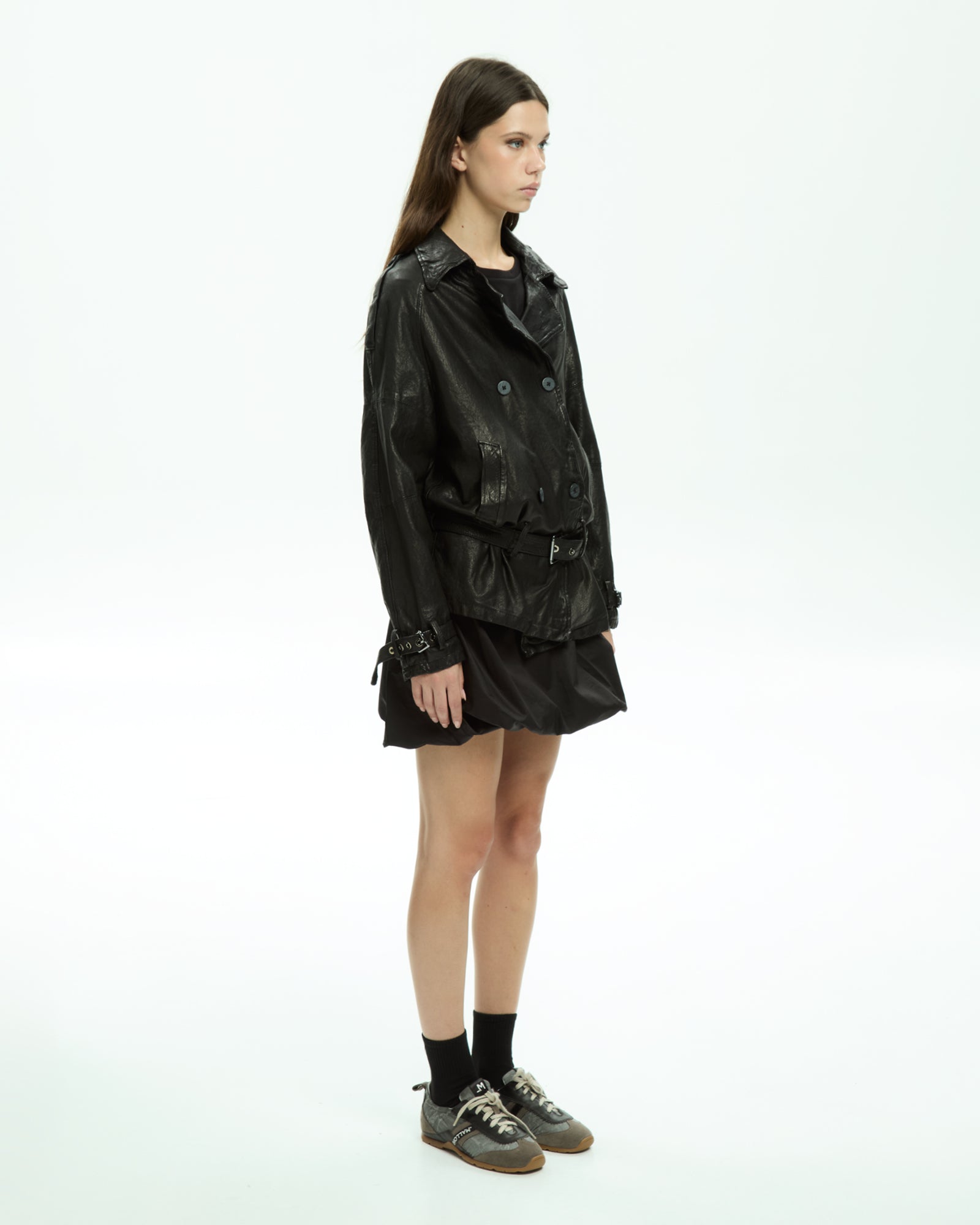 MLO Giacca in pelle NERO