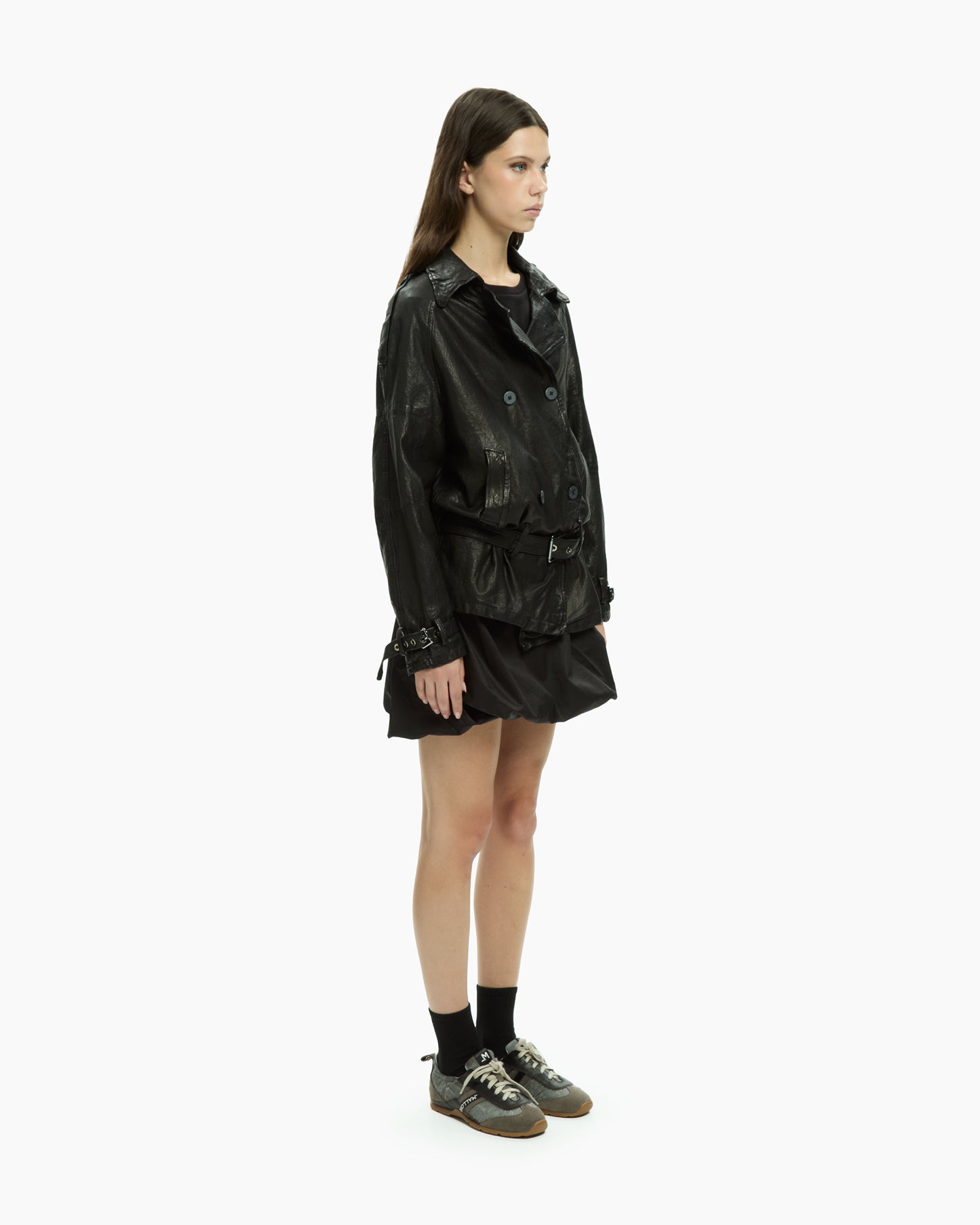 MLO Giacca in pelle NERO