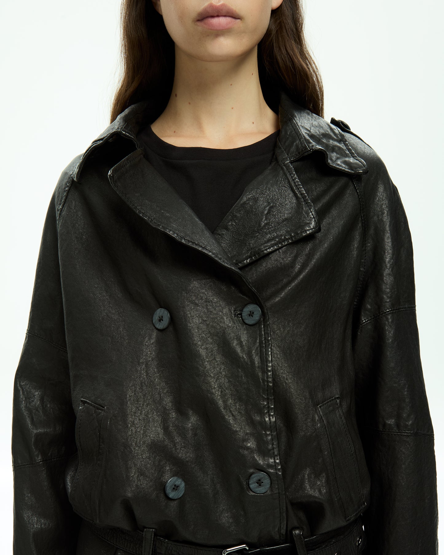 MLO Giacca in pelle NERO