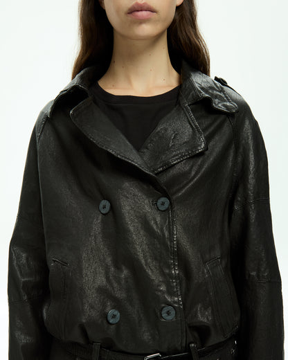 MLO Giacca in pelle NERO