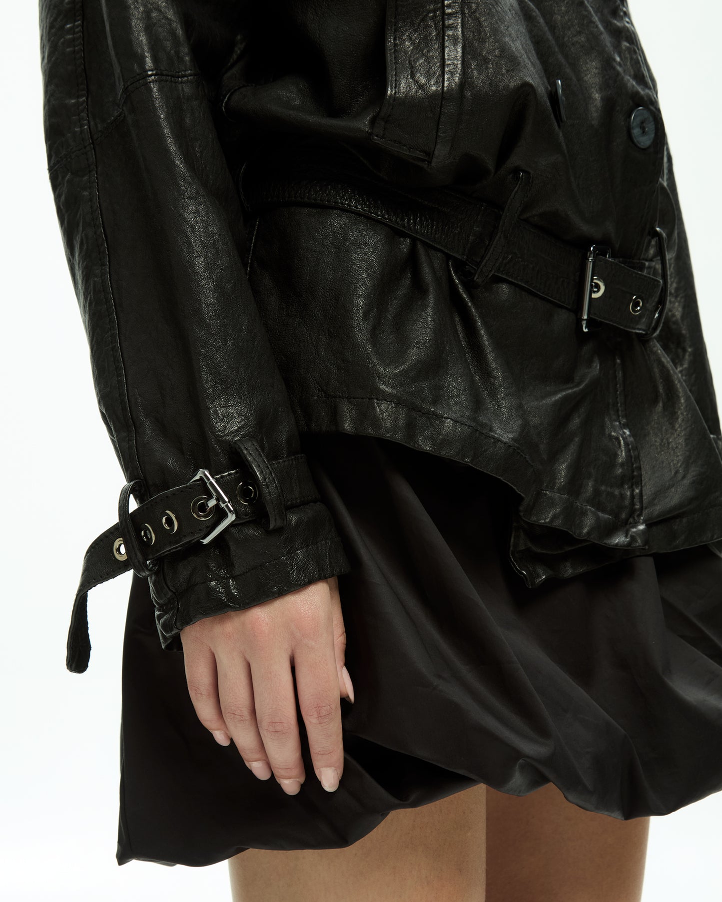 MLO Giacca in pelle NERO