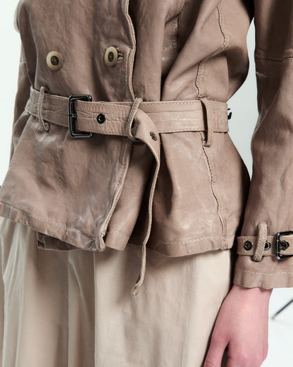 MLO Giacca in pelle GRIGIO