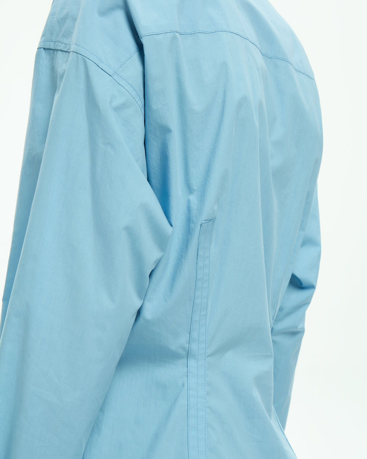 MLO Camicia con collo alla coreana CELESTE