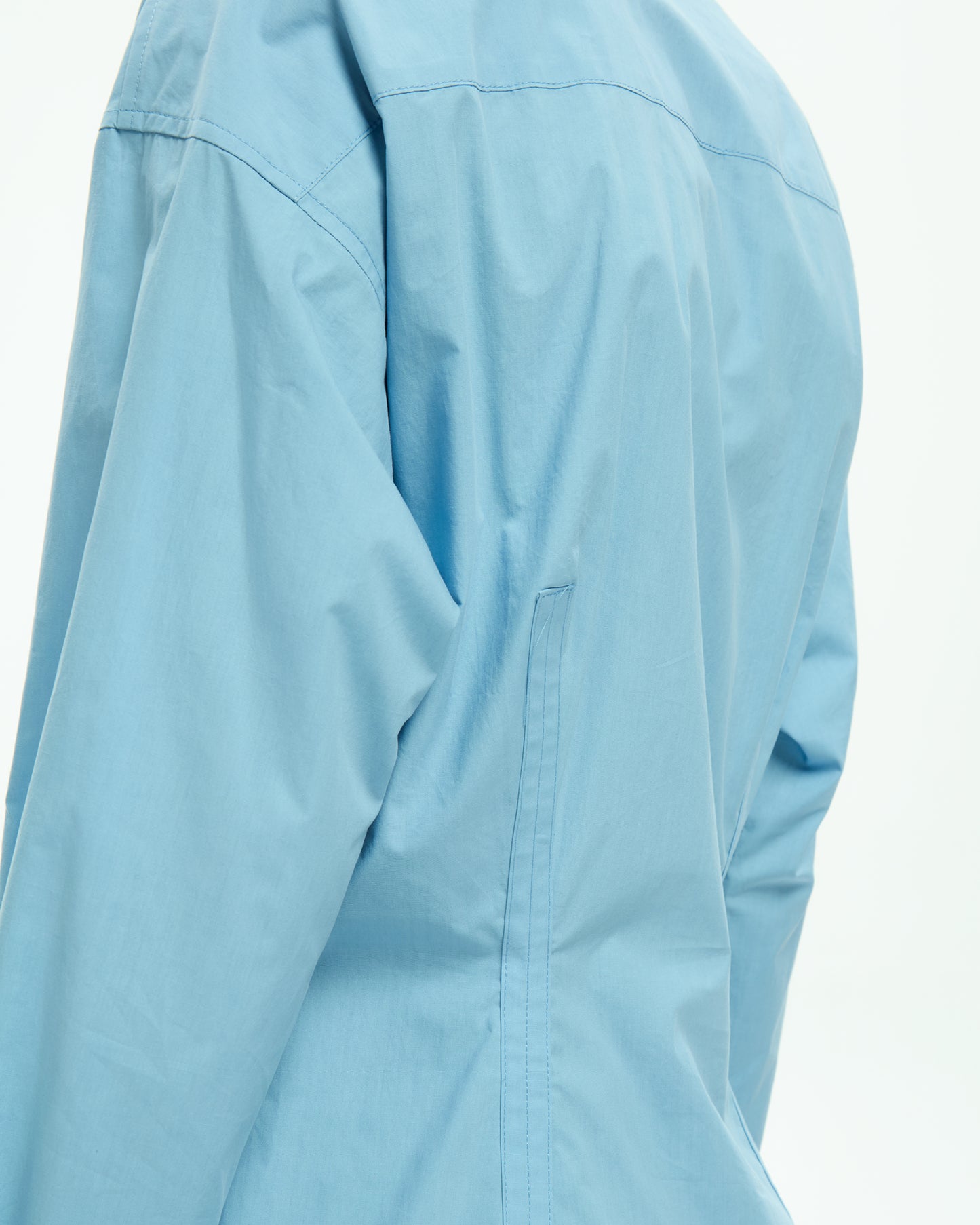 MLO Camicia con collo alla coreana CELESTE