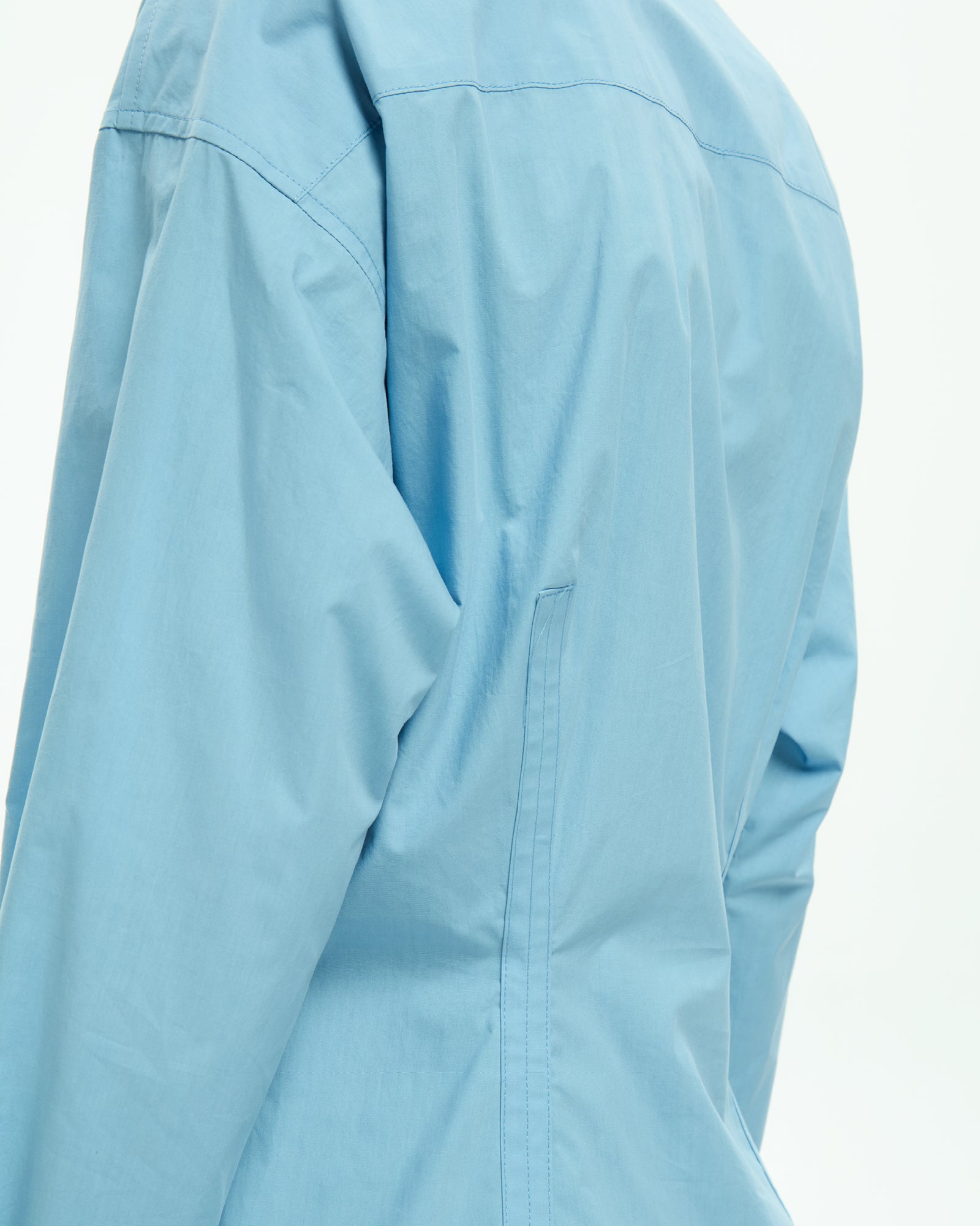 MLO Camicia con collo alla coreana CELESTE