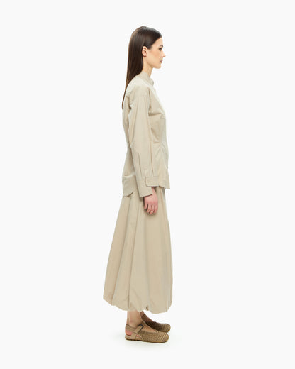 MLO Camicia con collo alla coreana GRIGIO