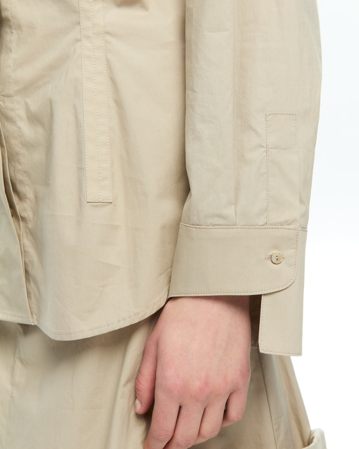MLO Camicia con collo alla coreana GRIGIO