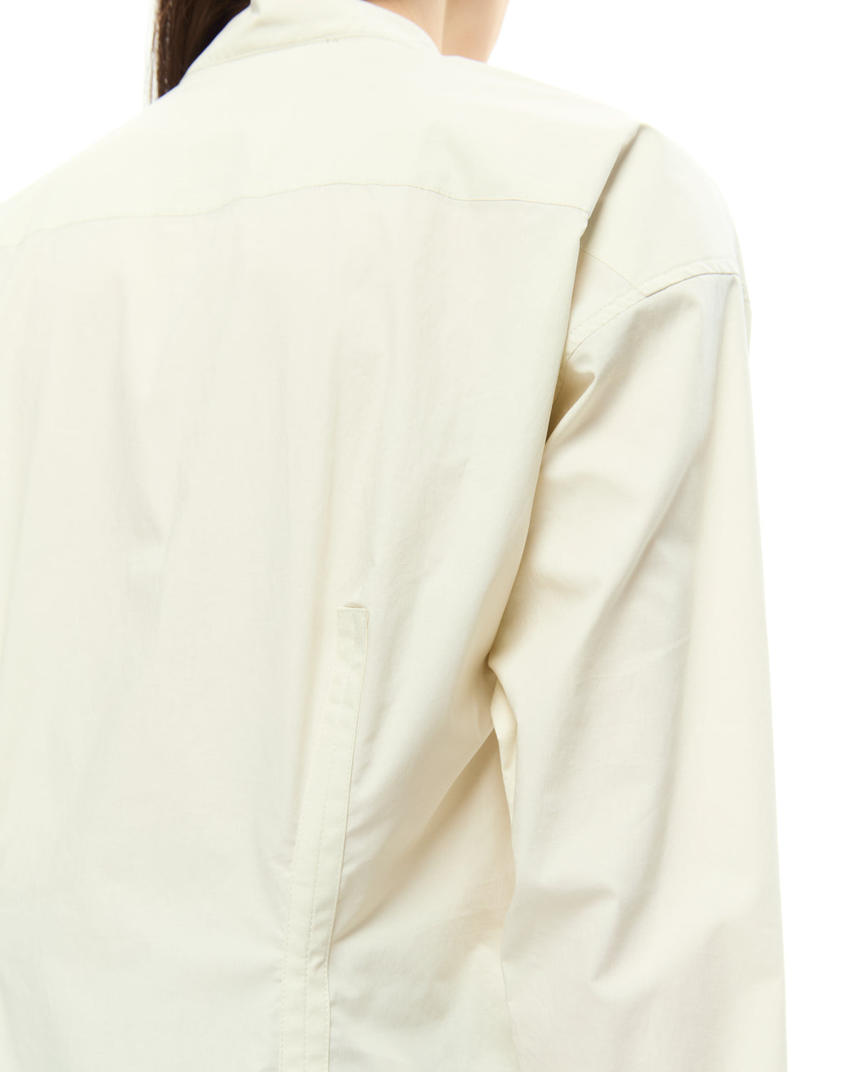 MLO Camicia con collo alla coreana BEIGE